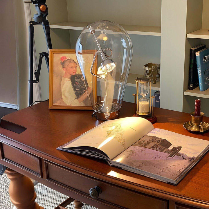 Bulb Glass Table Lamp – American Retro Industrial Style Light