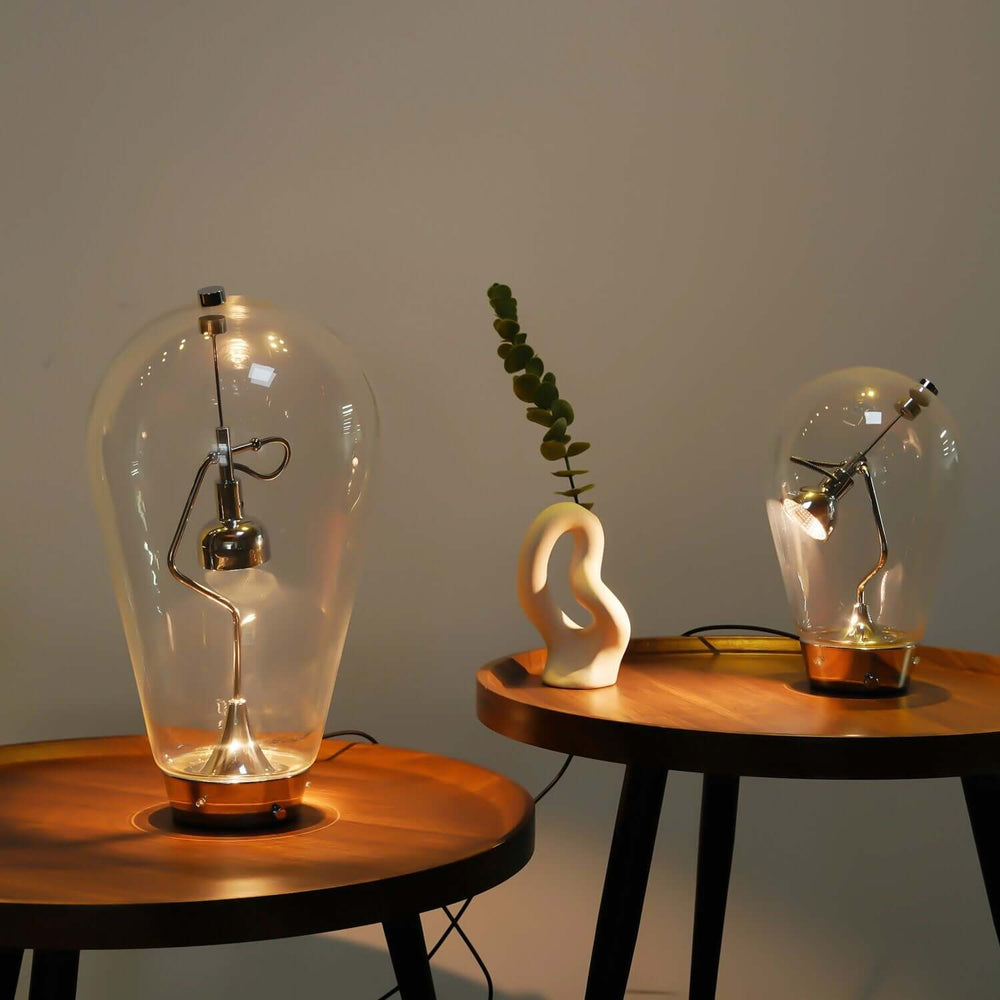 Bulb Glass Table Lamp – American Retro Industrial Style Light