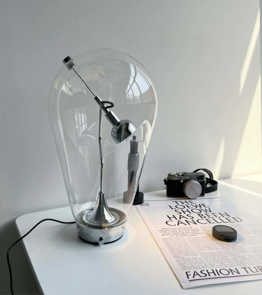 Bulb Glass Table Lamp – American Retro Industrial Style Light