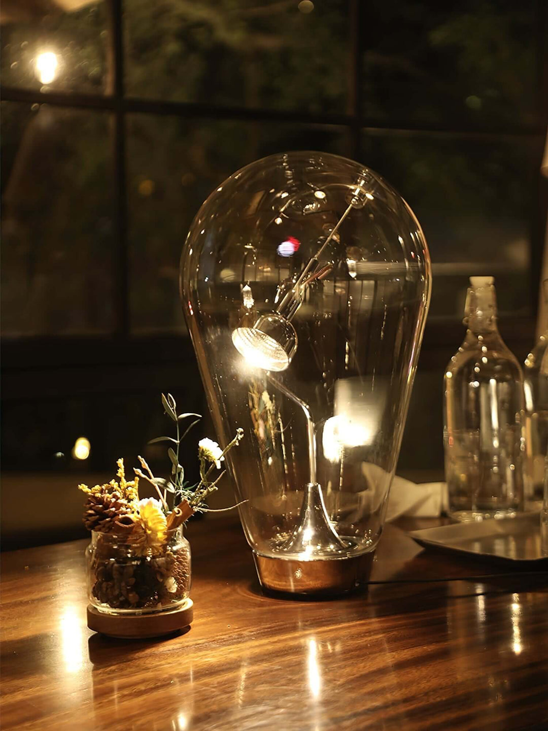 Bulb Glass Table Lamp – American Retro Industrial Style Light