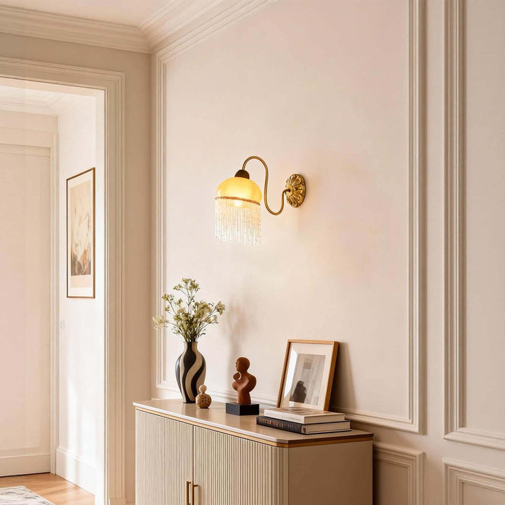Cavine Wall Lamp - French Retro Glass Tassel Hallway