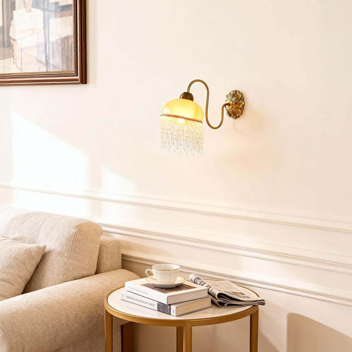 Cavine Wall Lamp - French Retro Glass Tassel Hallway