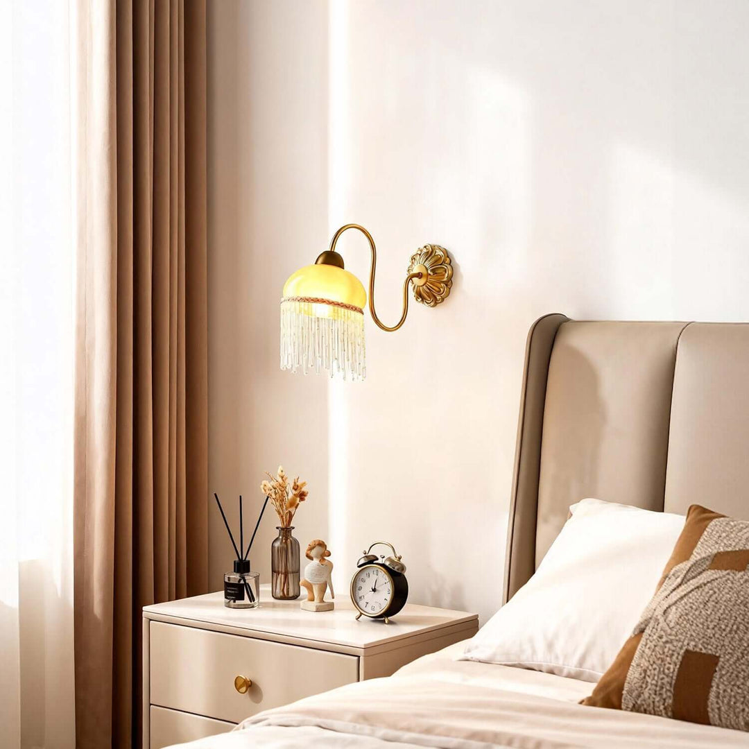 Cavine Wall Lamp - French Retro Glass Tassel Hallway