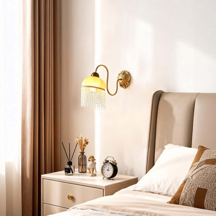 Cavine Wall Lamp - French Retro Glass Tassel Hallway