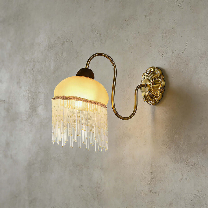 Cavine Wall Lamp - French Retro Glass Tassel Hallway