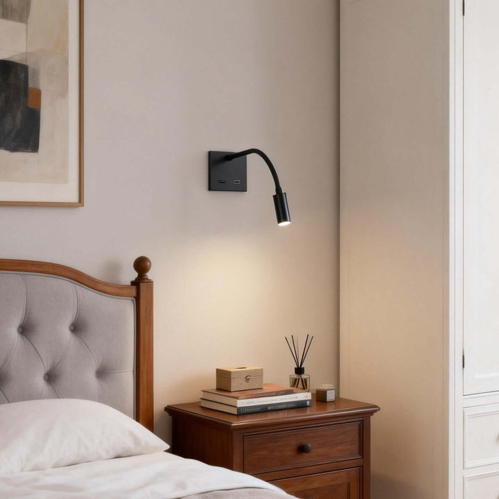 Cevro Wall Light Style B – American Minimalist Small LED Reading Lamp