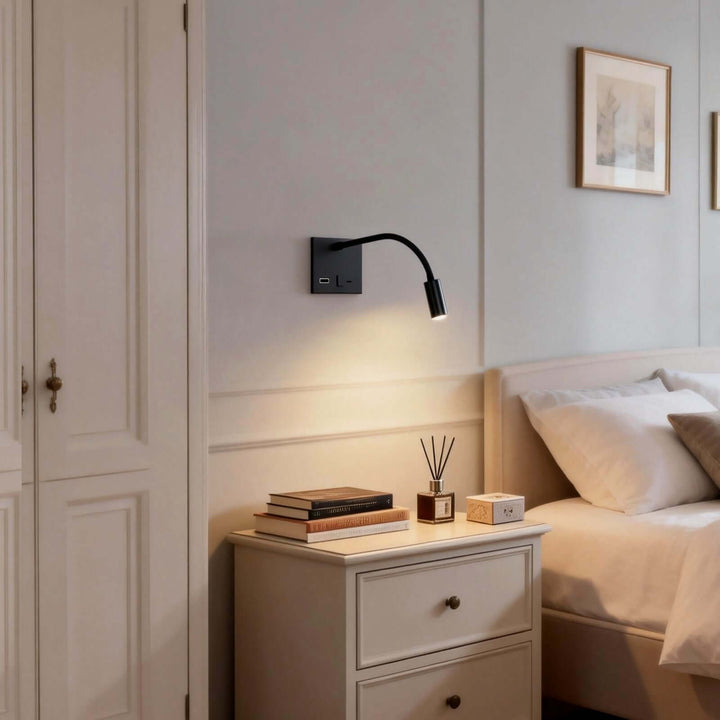 Cevro Wall Light Style B – American Minimalist Small LED Reading Lamp