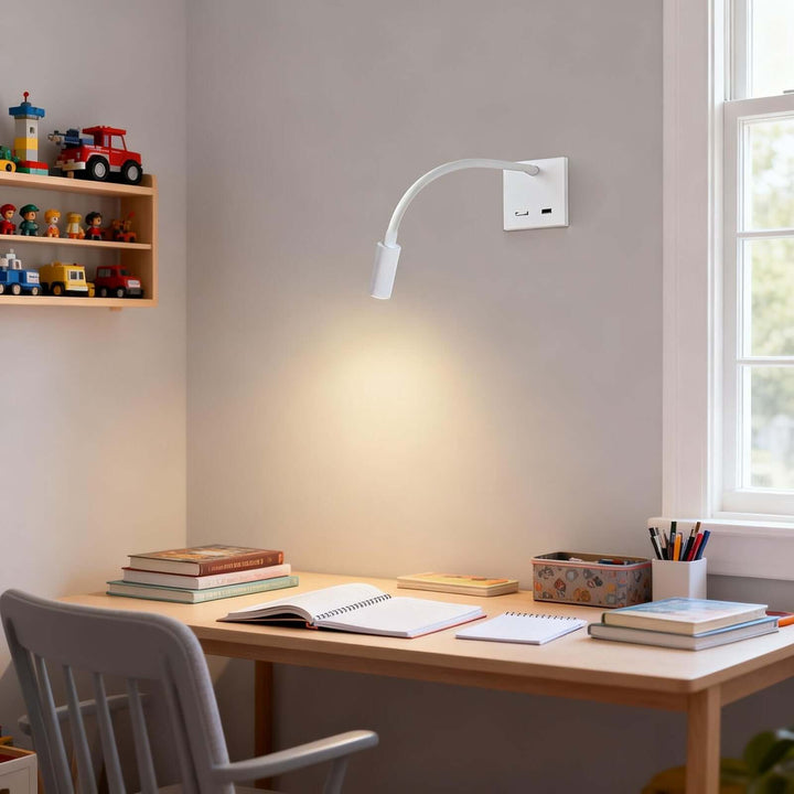 Cevro Wall Light Style B – American Minimalist Small LED Reading Lamp