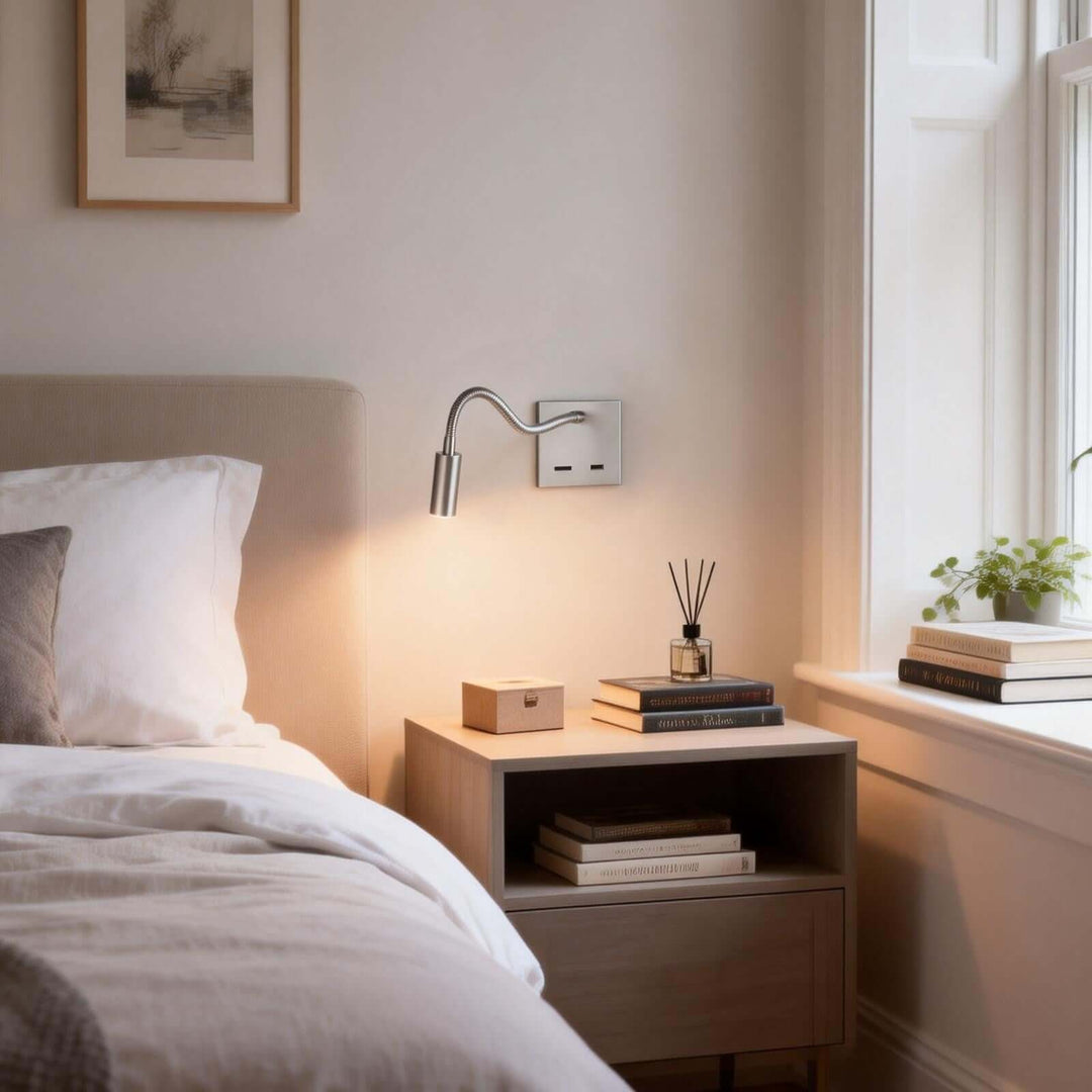 Cevro Wall Light Style B – American Minimalist Small LED Reading Lamp