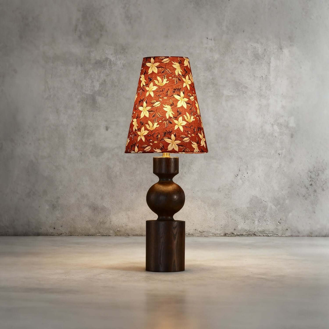Dorvia Table Lamp – Mid-Century Vintage Fabric Bedside