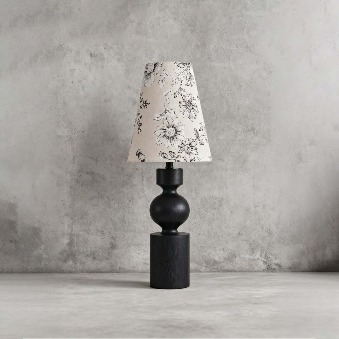 Dorvia Table Lamp – Mid-Century Vintage Fabric Bedside