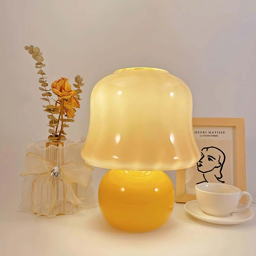 Cream Mushroom Table Lamp – French Cream Style Light