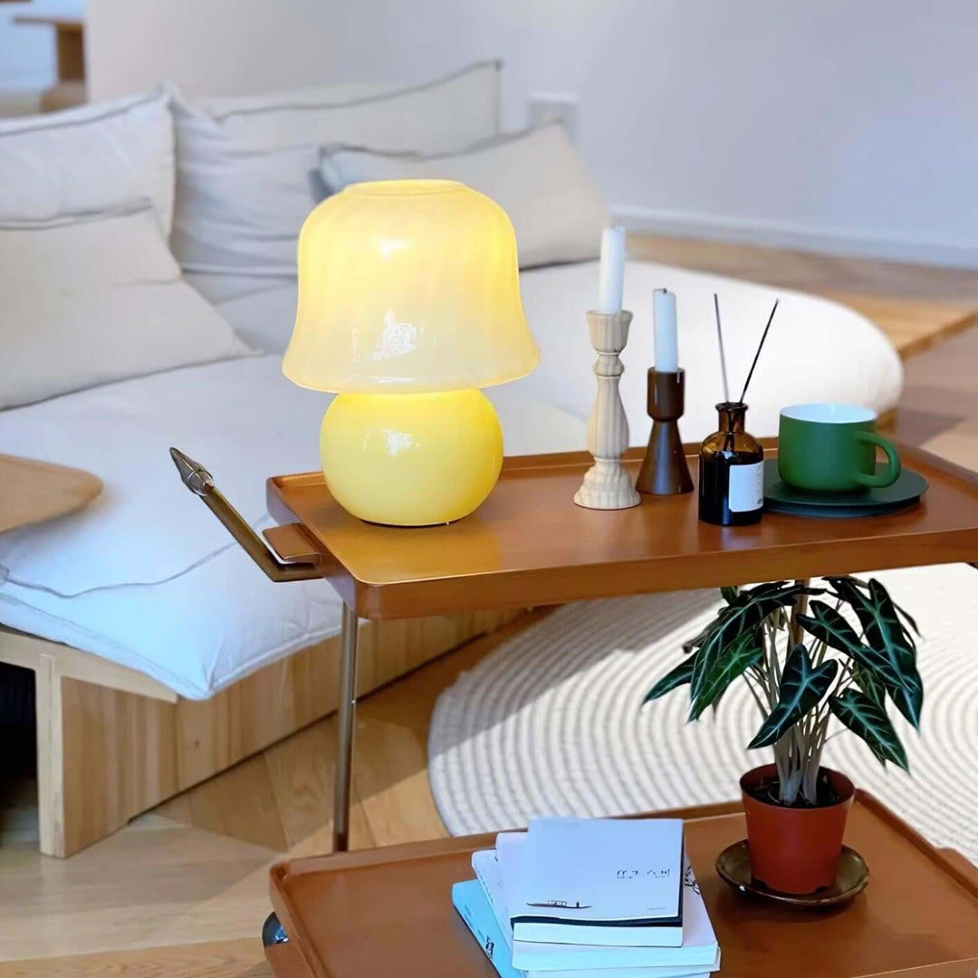 Cream Mushroom Table Lamp – French Cream Style Light