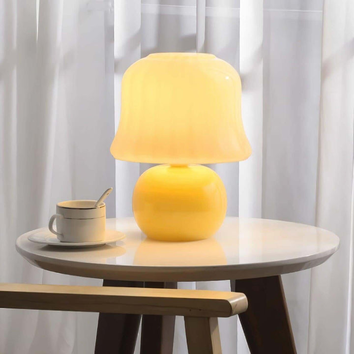 Cream Mushroom Table Lamp – French Cream Style Light