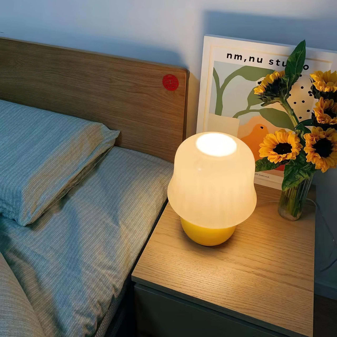 Cream Mushroom Table Lamp – French Cream Style Light