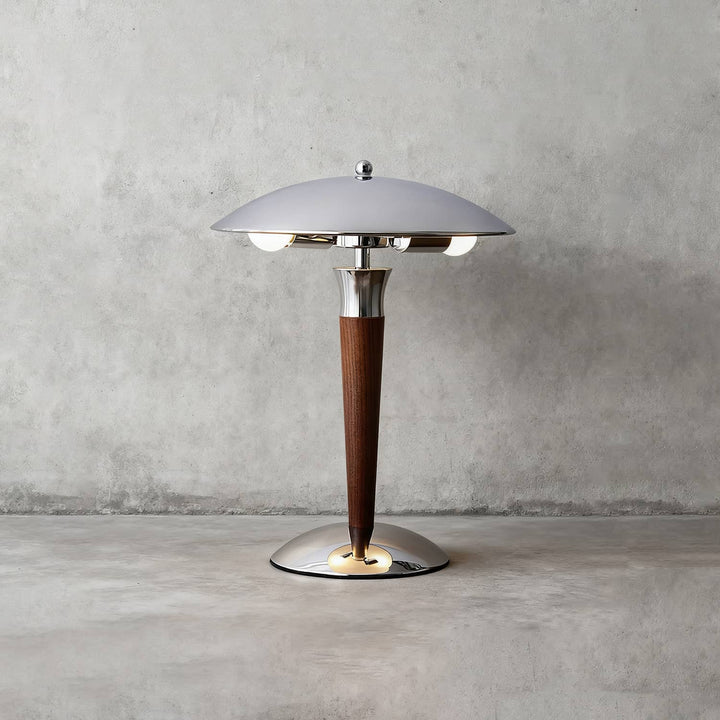 Dekanu Table Lamp – Chrome Metal French Country Luxury