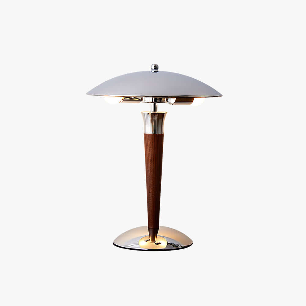 Dekanu Table Lamp – Chrome Metal French Country Luxury