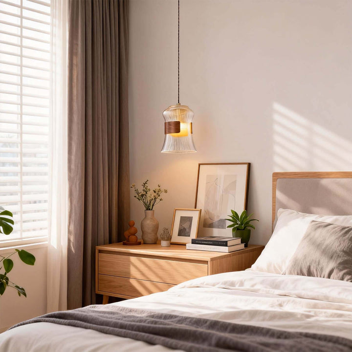 Dorexi Walnut Pendant Light