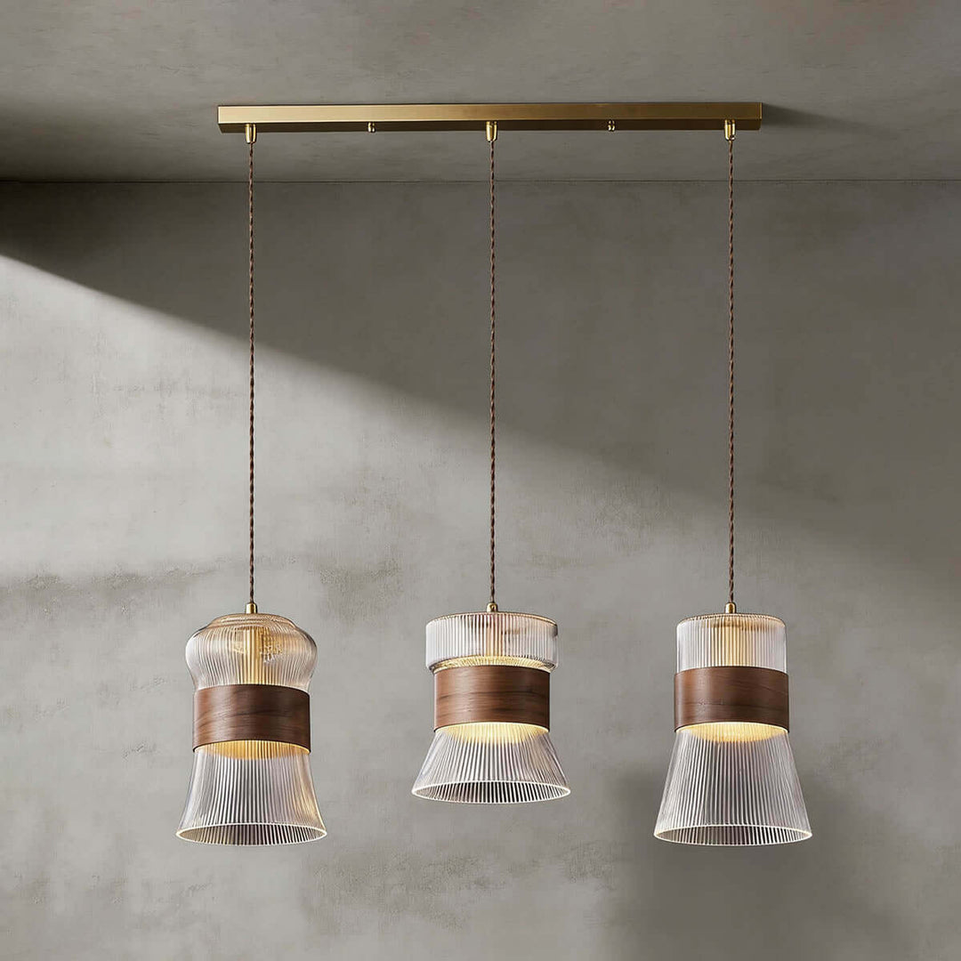 Dorexi Walnut Pendant Light