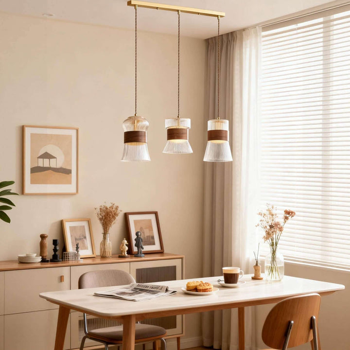 Dorexi Walnut Pendant Light