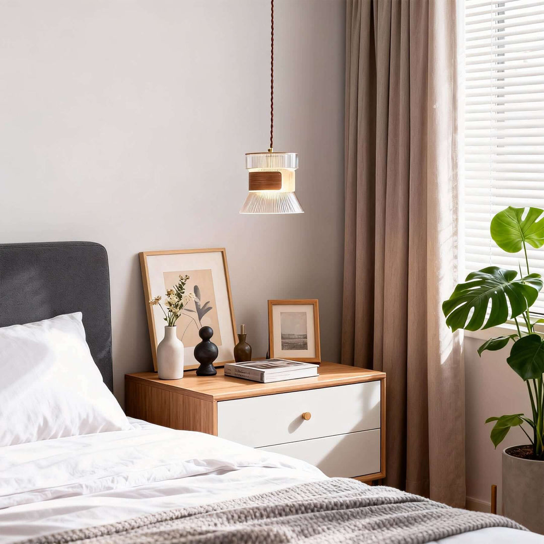 Dorexi Walnut Pendant Light