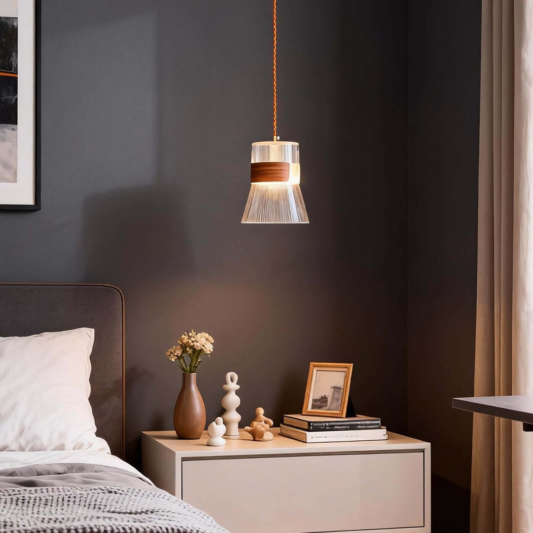 Dorexi Walnut Pendant Light