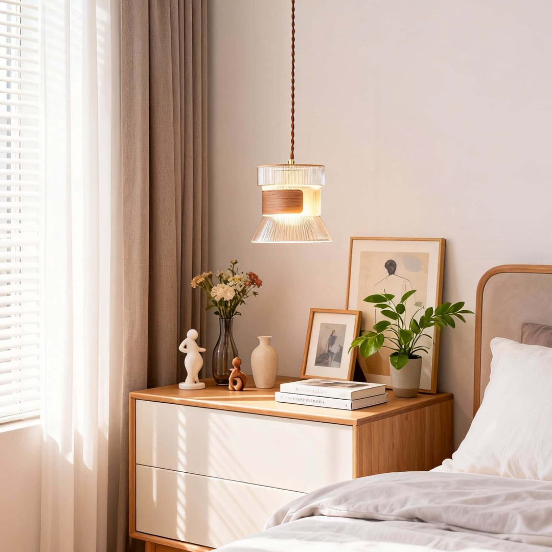 Dorexi Walnut Pendant Light