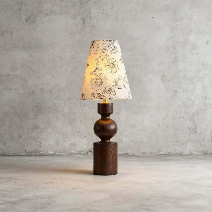 Dorvia Table Lamp – Mid-Century Vintage Fabric Bedside