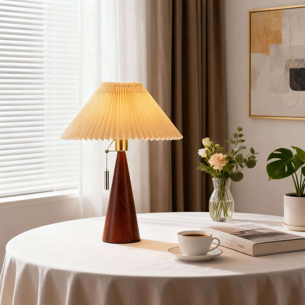 Duvik Table Lamp – Nordic Vintage Lamp Handmade Fabric