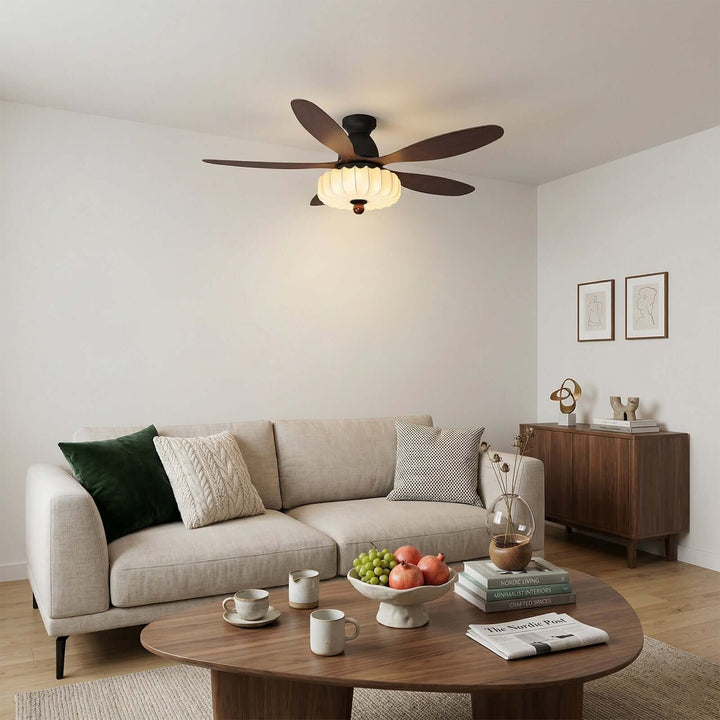 Dwyla Ceiling Fan Light - Vintage French ABS Dining Light