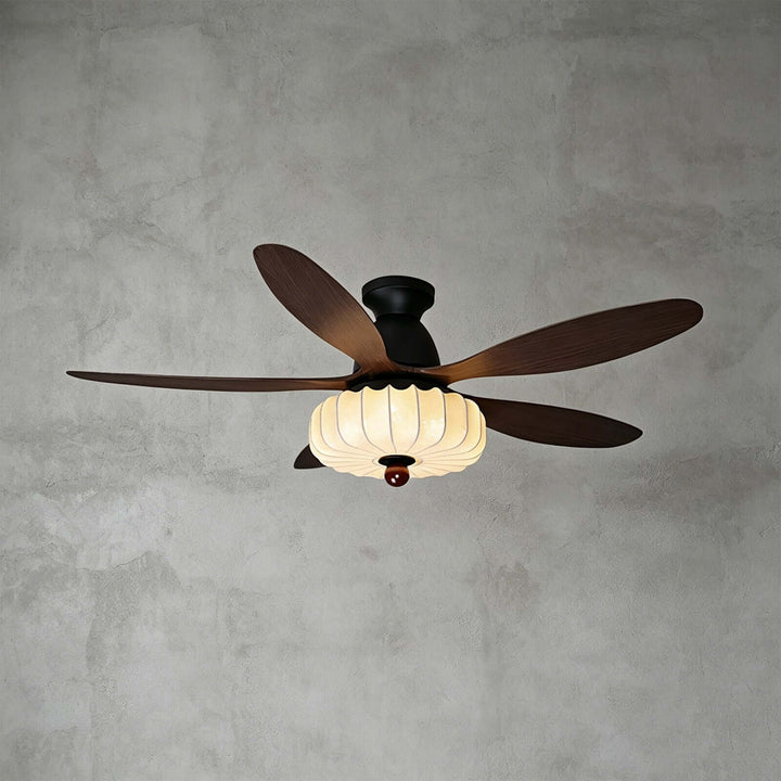 Dwyla Ceiling Fan Light - Vintage French ABS Dining Light