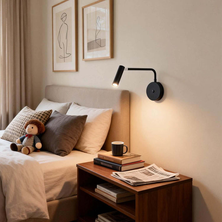 Dymor Wall Light – Modern Minimalist LED Reading Lamp