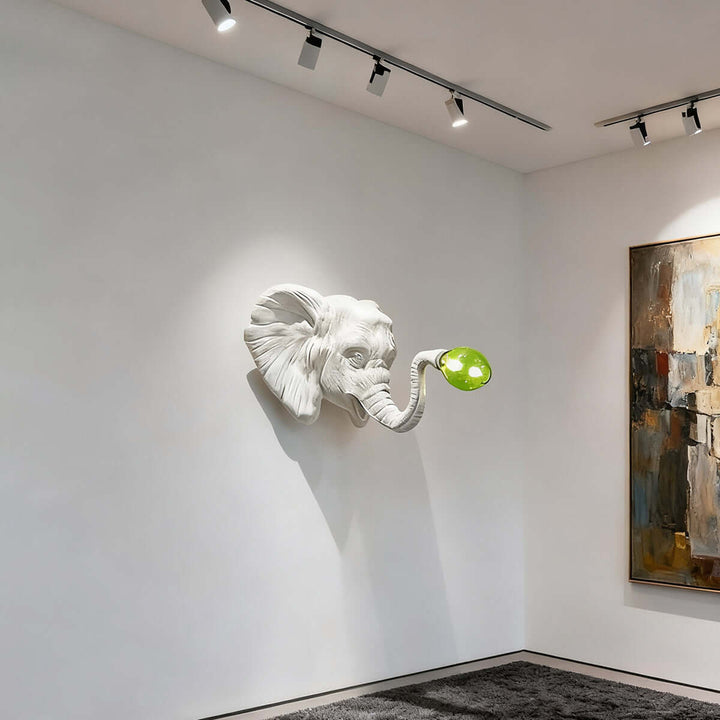 Elephant Sculpture Wall Lamp