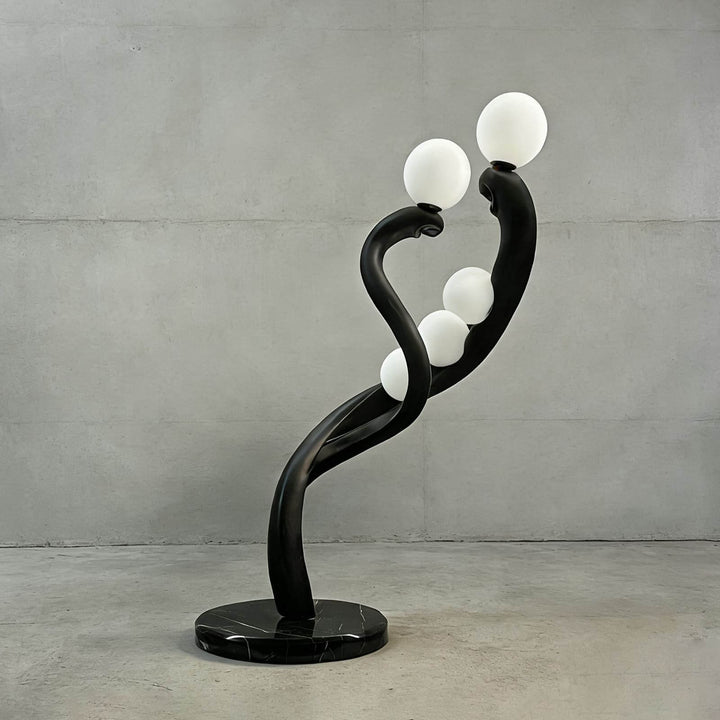 Elunza Black Sculpture Table Lamp – Decorative Living Room Light