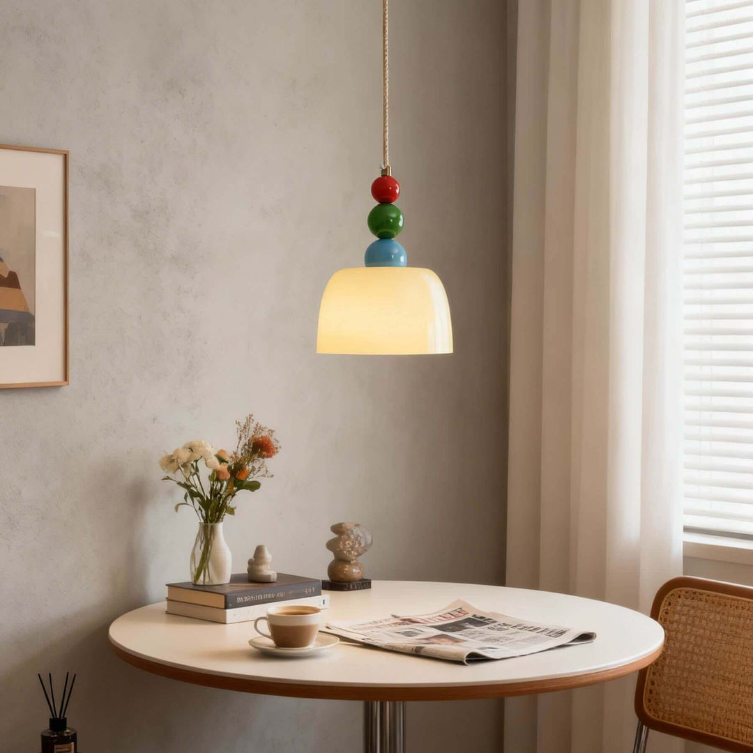 Feniro Pendant Lamp – French Cream Glass Pendant Lamp