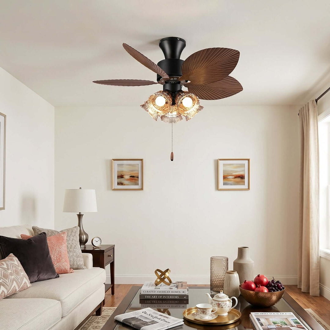 Floxe Ceiling Fan Light A | American Style Dining Room Light