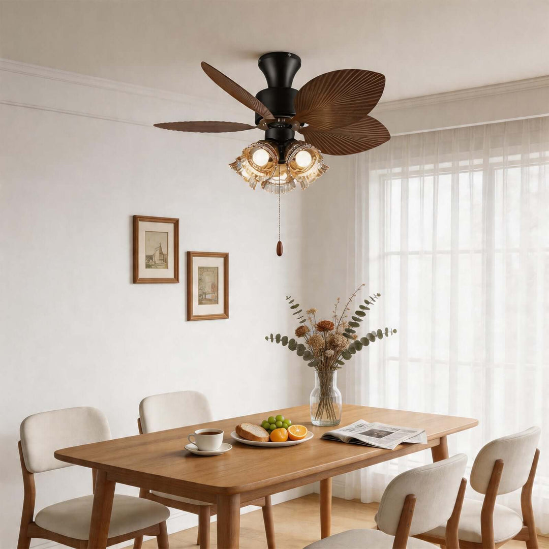 Floxe Ceiling Fan Light A | American Style Dining Room Light