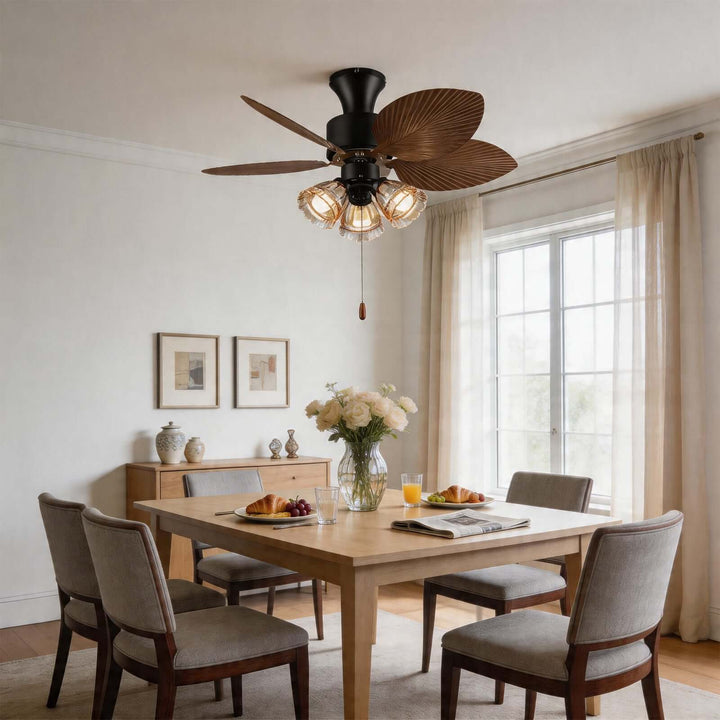 Floxe Ceiling Fan Light A | American Style Dining Room Light