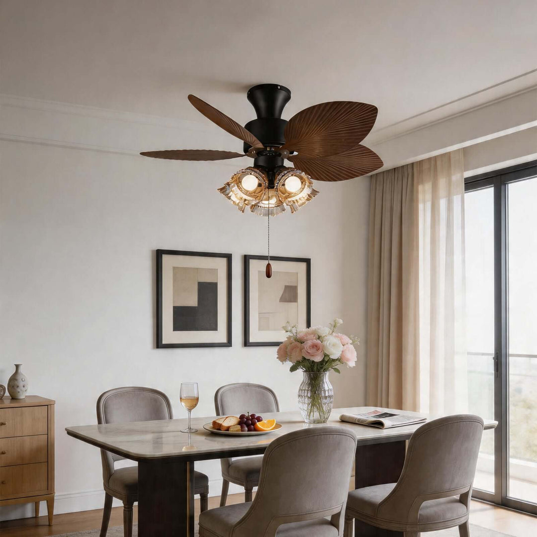 Floxe Ceiling Fan Light A | American Style Dining Room Light
