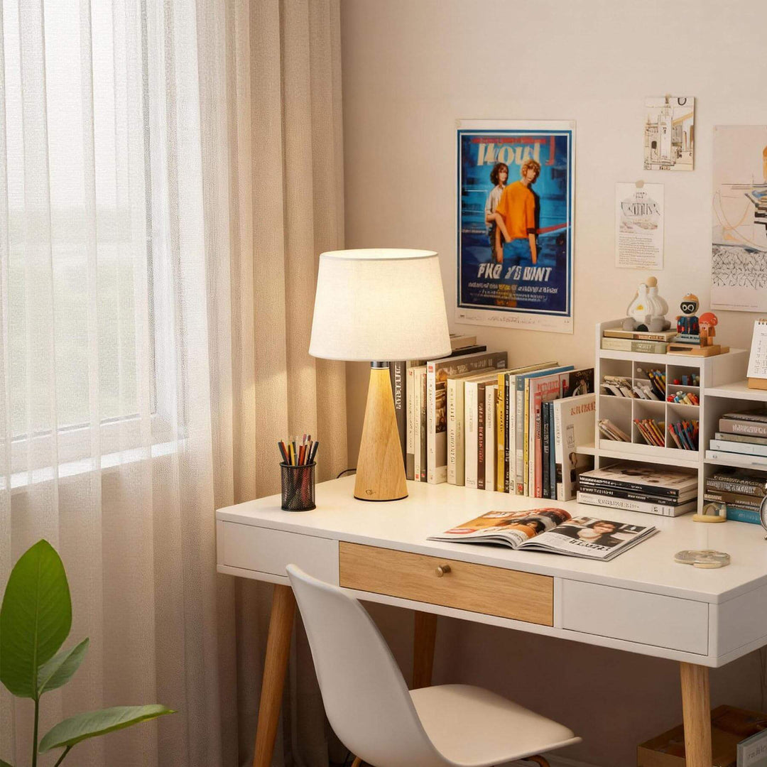 Fomir Table Lamp – Wabi-Sabi Vintage Fabric Bedside Lamp