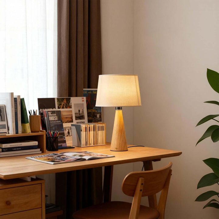 Fomir Table Lamp – Wabi-Sabi Vintage Fabric Bedside Lamp