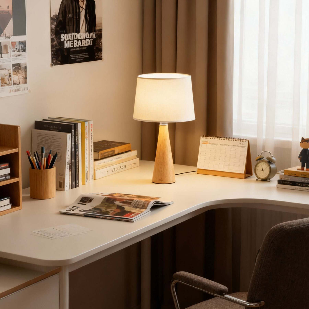Fomir Table Lamp – Wabi-Sabi Vintage Fabric Bedside Lamp