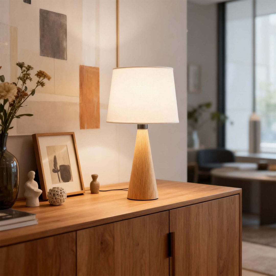 Fomir Table Lamp – Wabi-Sabi Vintage Fabric Bedside Lamp