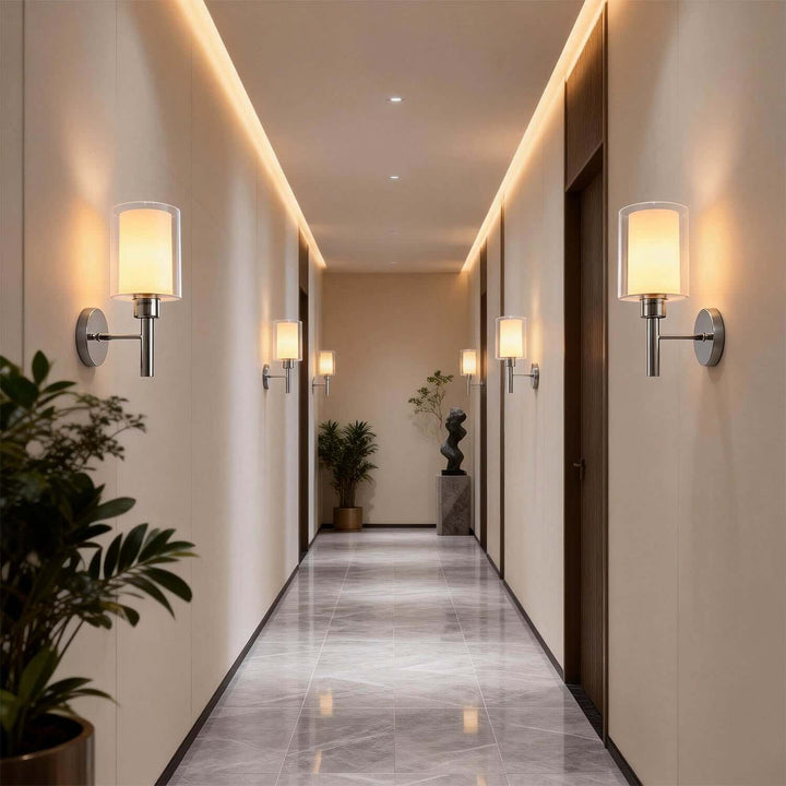 Fylor Wall Light – Modern American Minimalist Glass Aisle Light
