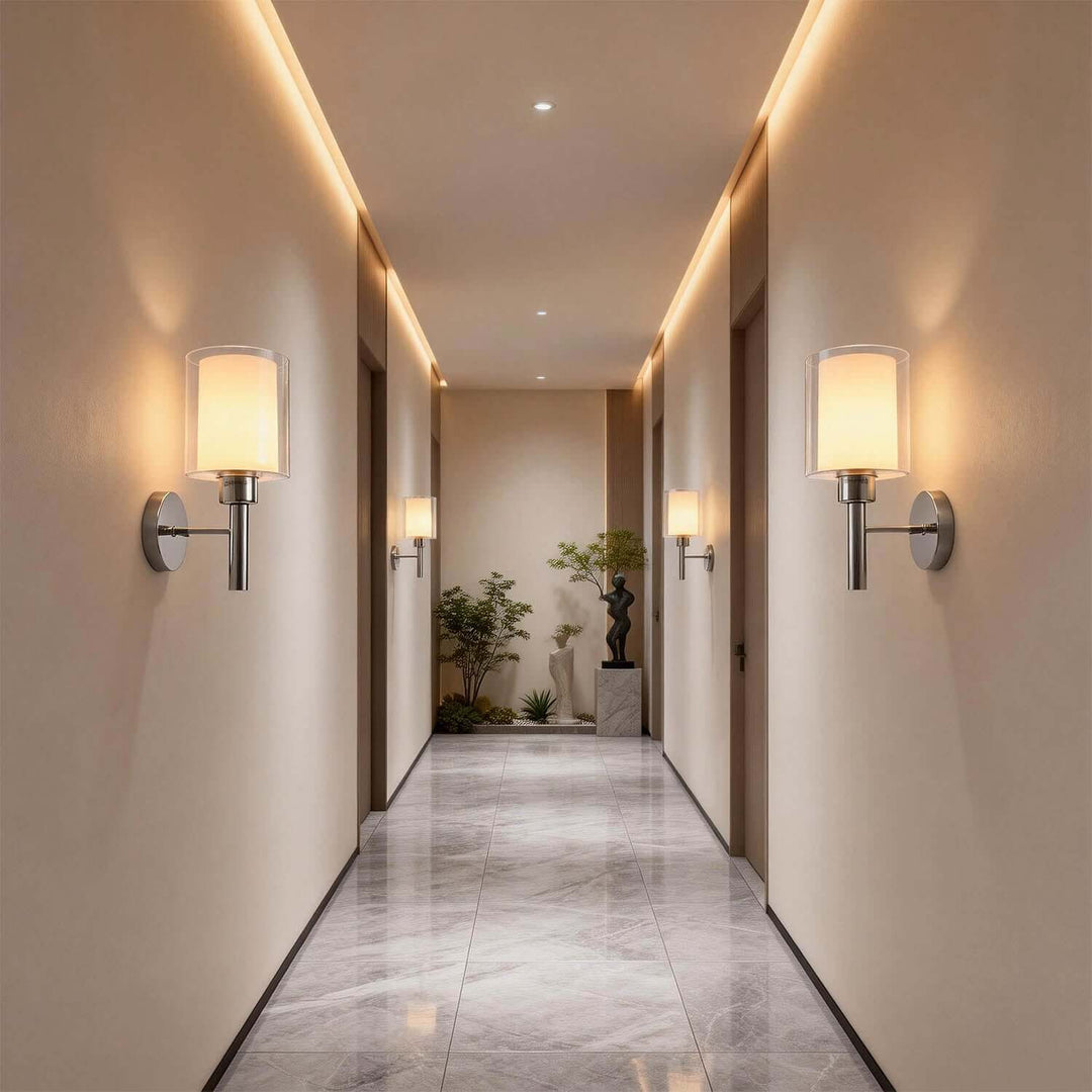 Fylor Wall Light – Modern American Minimalist Glass Aisle Light