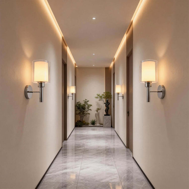 Fylor Wall Light – Modern American Minimalist Glass Aisle Light