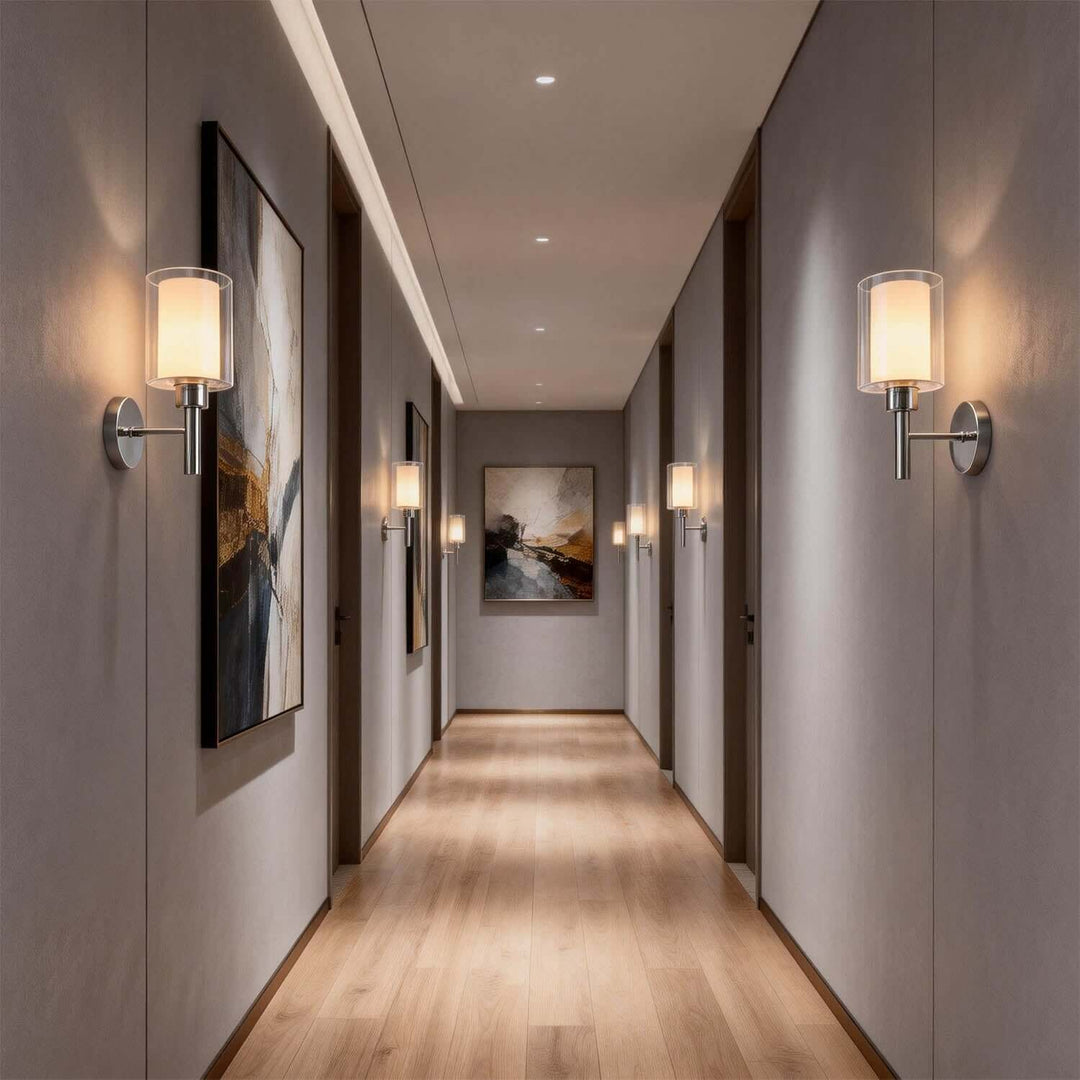 Fylor Wall Light – Modern American Minimalist Glass Aisle Light