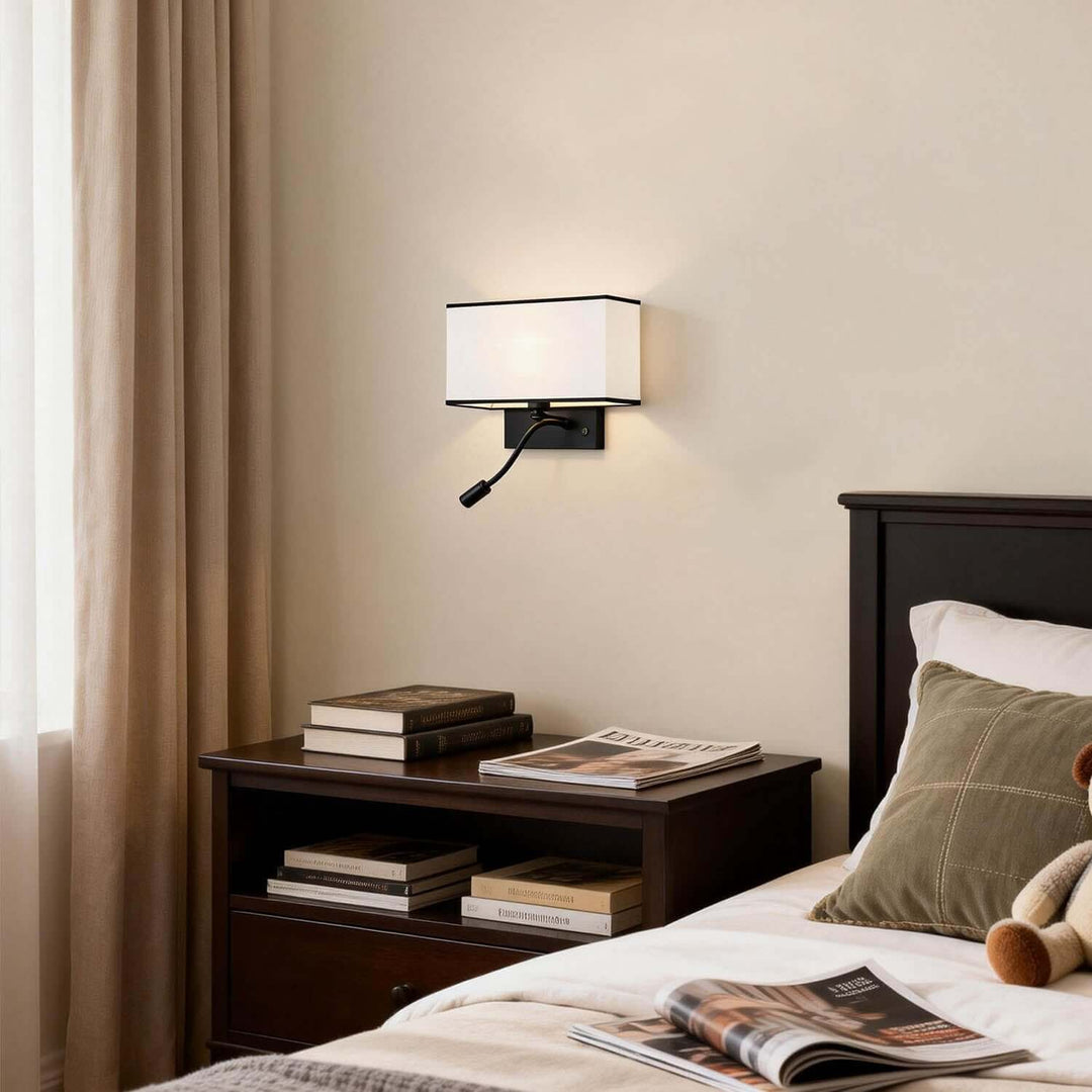 Fynal Wall Light – American Minimalist Fabric Reading Lamp