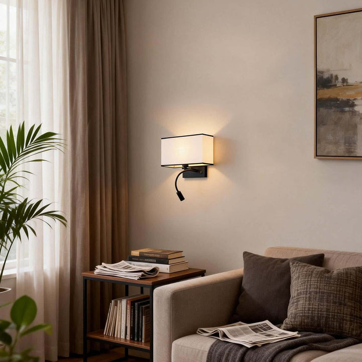 Fynal Wall Light – American Minimalist Fabric Reading Lamp