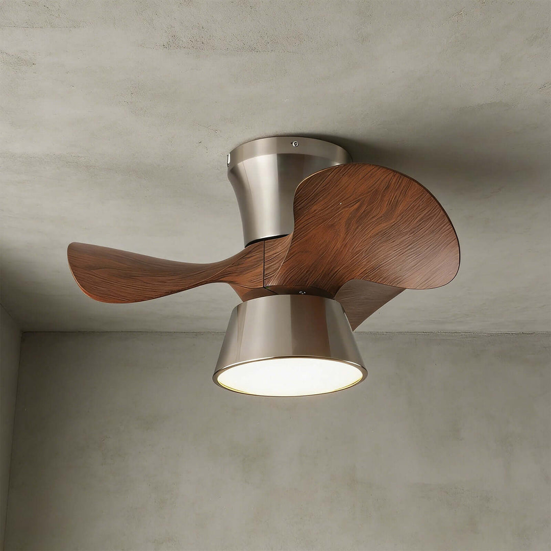 Grefen Ceiling Fan Light - Contemporary ABS Bedroom Ceiling Fan Light